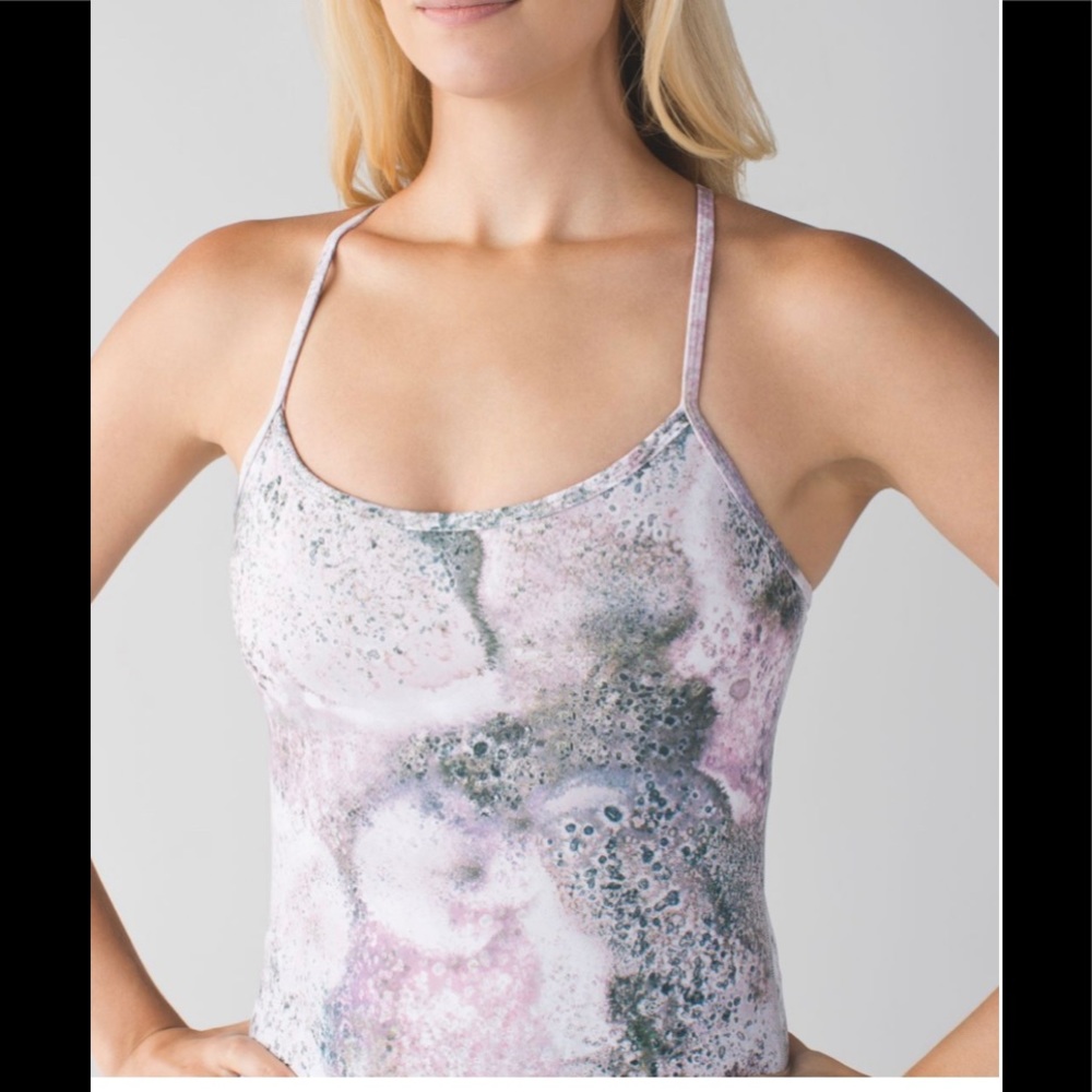 Lululemon Womens Sugar Crush Power Y Multicolor Tank 4